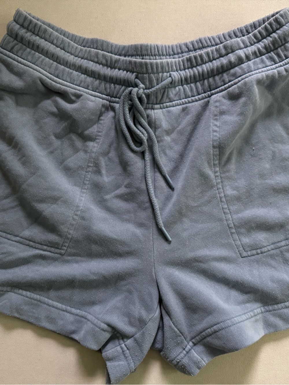 LOFT Lou & Grey Casual Drawstring Lounge Shorts in Dusty Blue